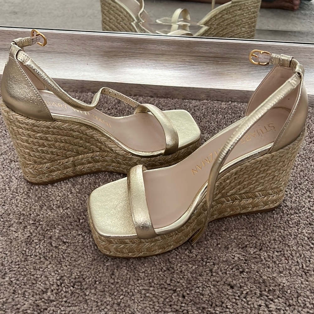 Stuart Witzman wedges sandals wore once. Look like new. Run true to size.
